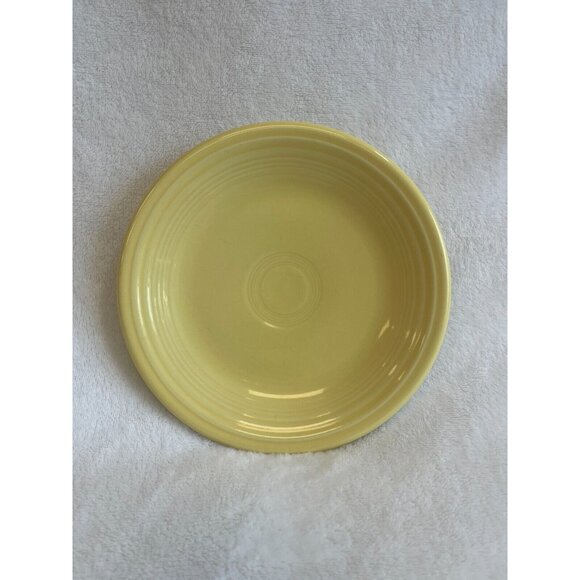 Homer‎ Laughlin China Co Fiestaware Sunflower Yellow Dessert Plate Round - Picture 1 of 6